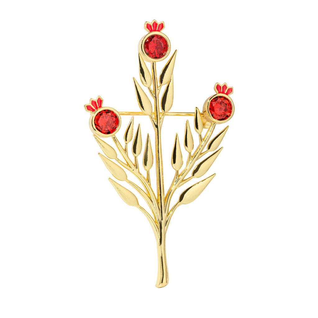 Pomegranate Branch Brooch - Anet's Collection