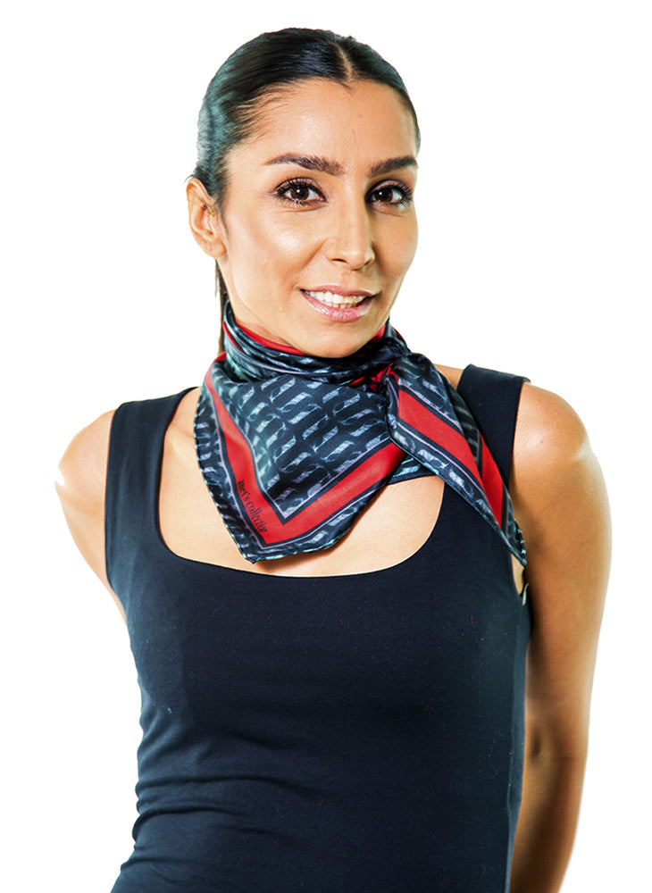 Armenian Initial A silk scarf by Anetscollection-Armenian Fashion