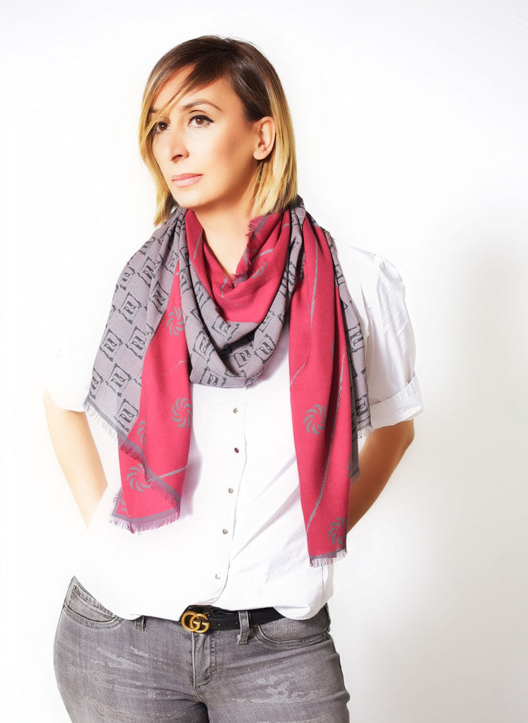 Eternity Burgundy Unisex Scarf - Anet's Collection