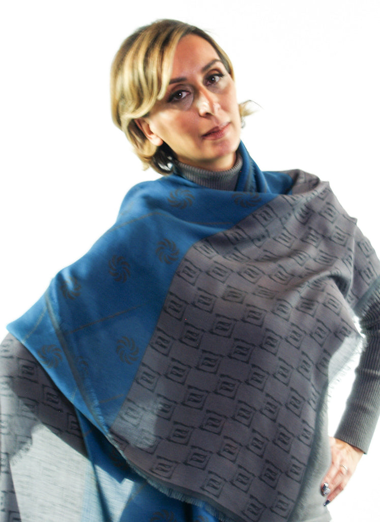 Eternity Blue Unisex Scarf - Anet's Collection
