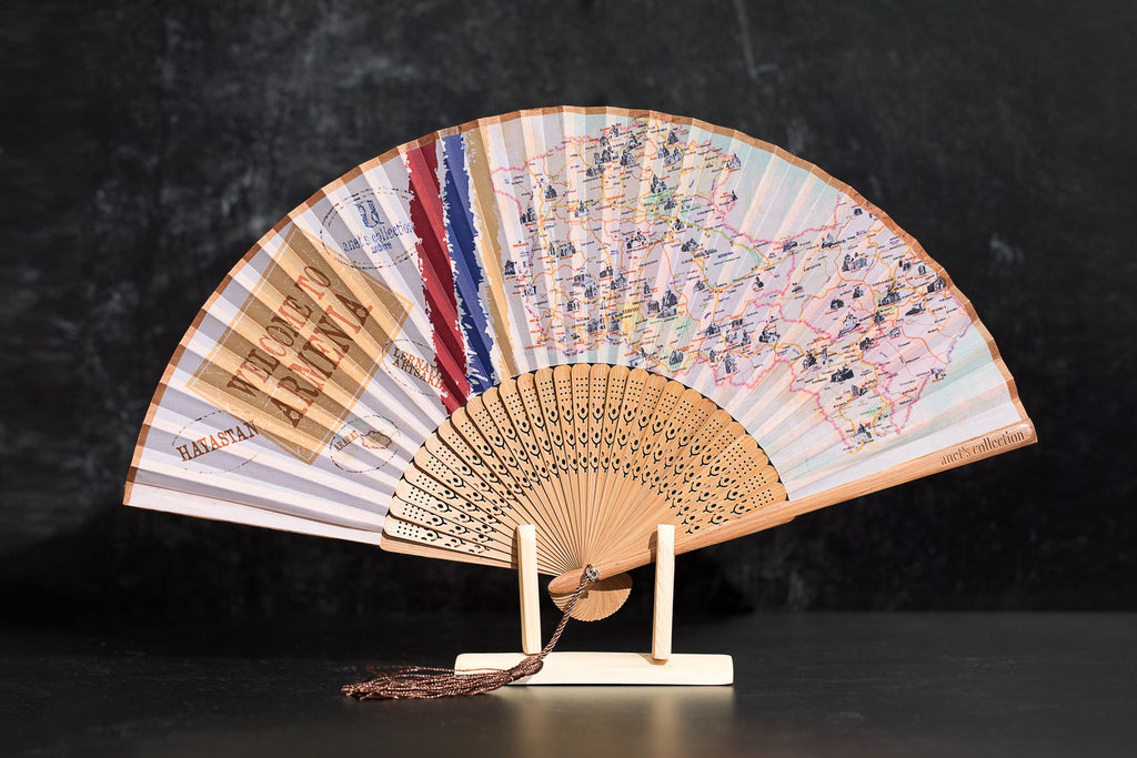 Journey to Armenia Hand Fan - Anet's Collection