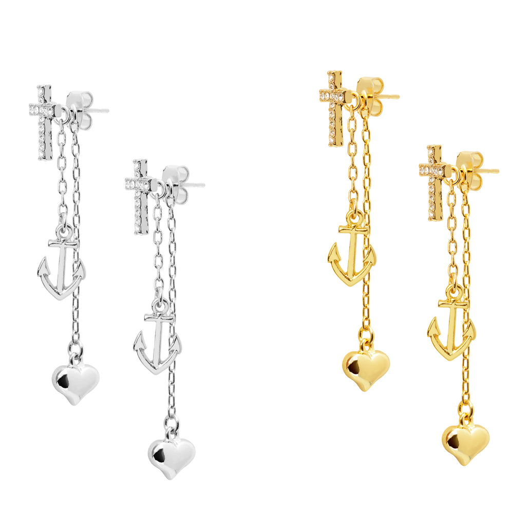 Trinity Earrings 3 in 1 - Anet's Collection